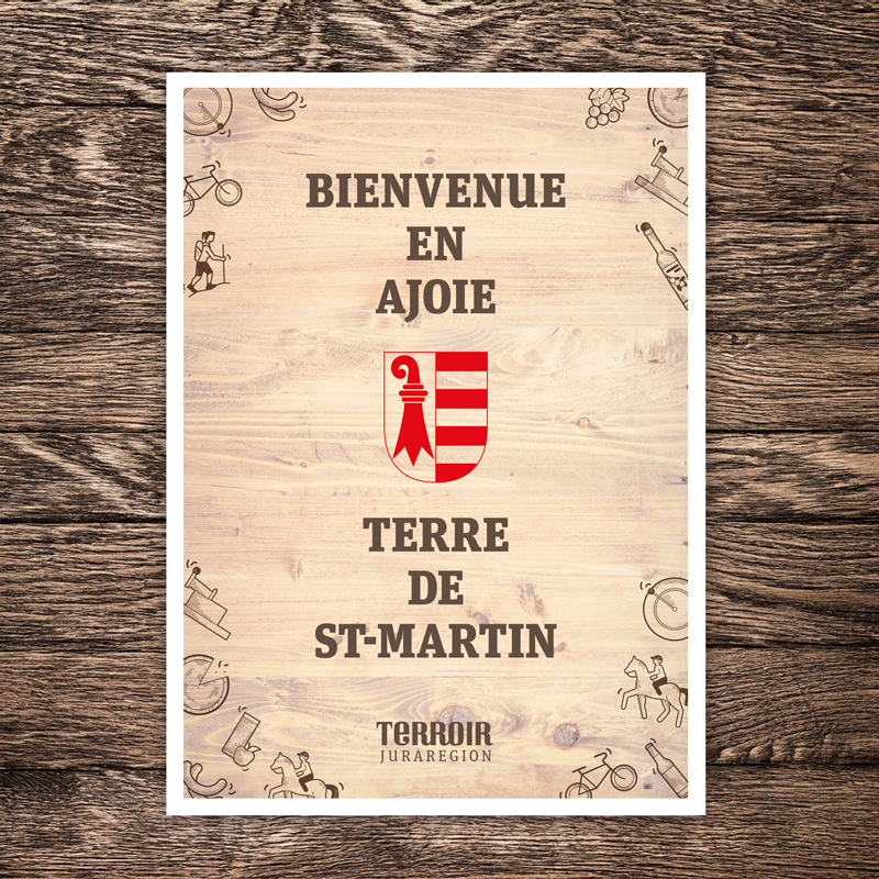 Affiche-Terroir-Juraregion-Ajoie-Ballenberg Affiche Terroir Juraregion Ajoie Ballenberg. Design Annick Woungly.
