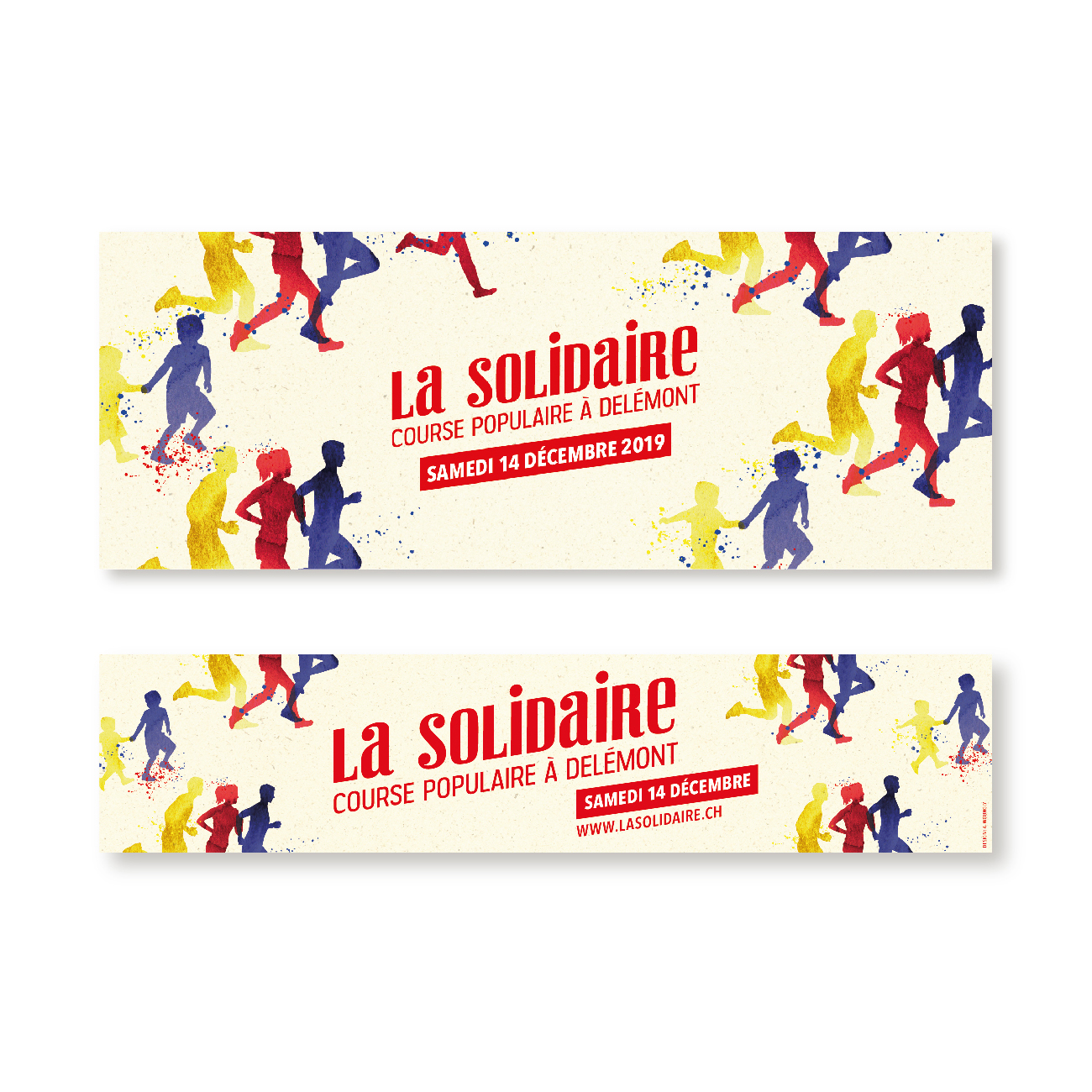 La Solidaire, course populaire à Delémont. Identité Visuelle. Design d'annonces. Annick Woungly Designer La Solidaire, course populaire à Delémont. Identité Visuelle. Design d'annonces. Annick Woungly Designer