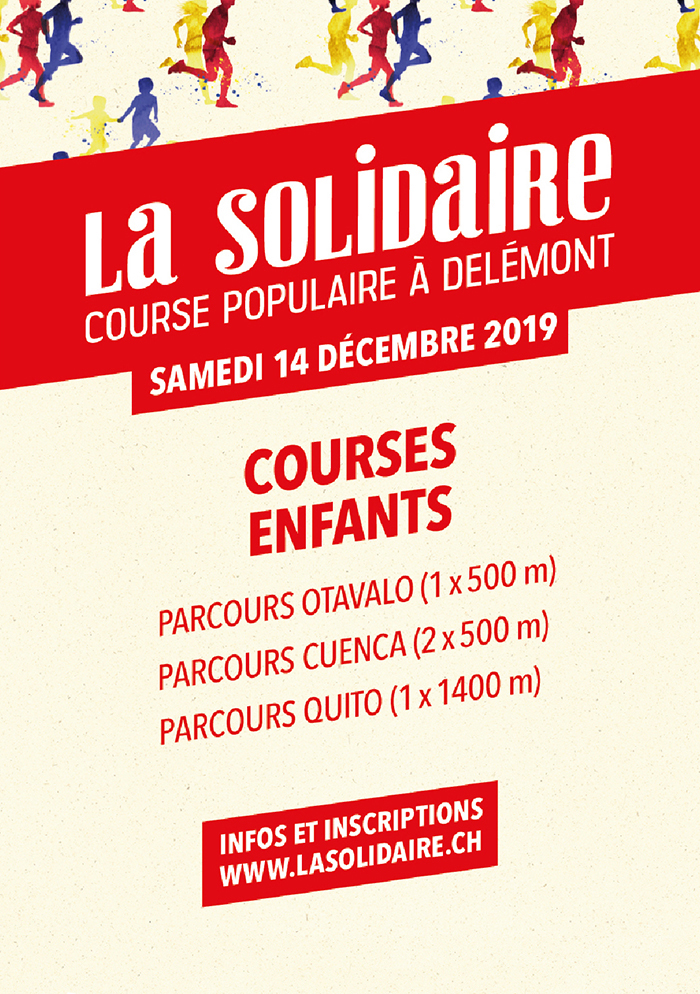 La Solidaire, course populaire à Delémont. Identité Visuelle. Design d'affiches et flyers. Annick Woungly Designer La Solidaire, course populaire à Delémont. Identité Visuelle. Design d'affiches et flyers. Annick Woungly Designer