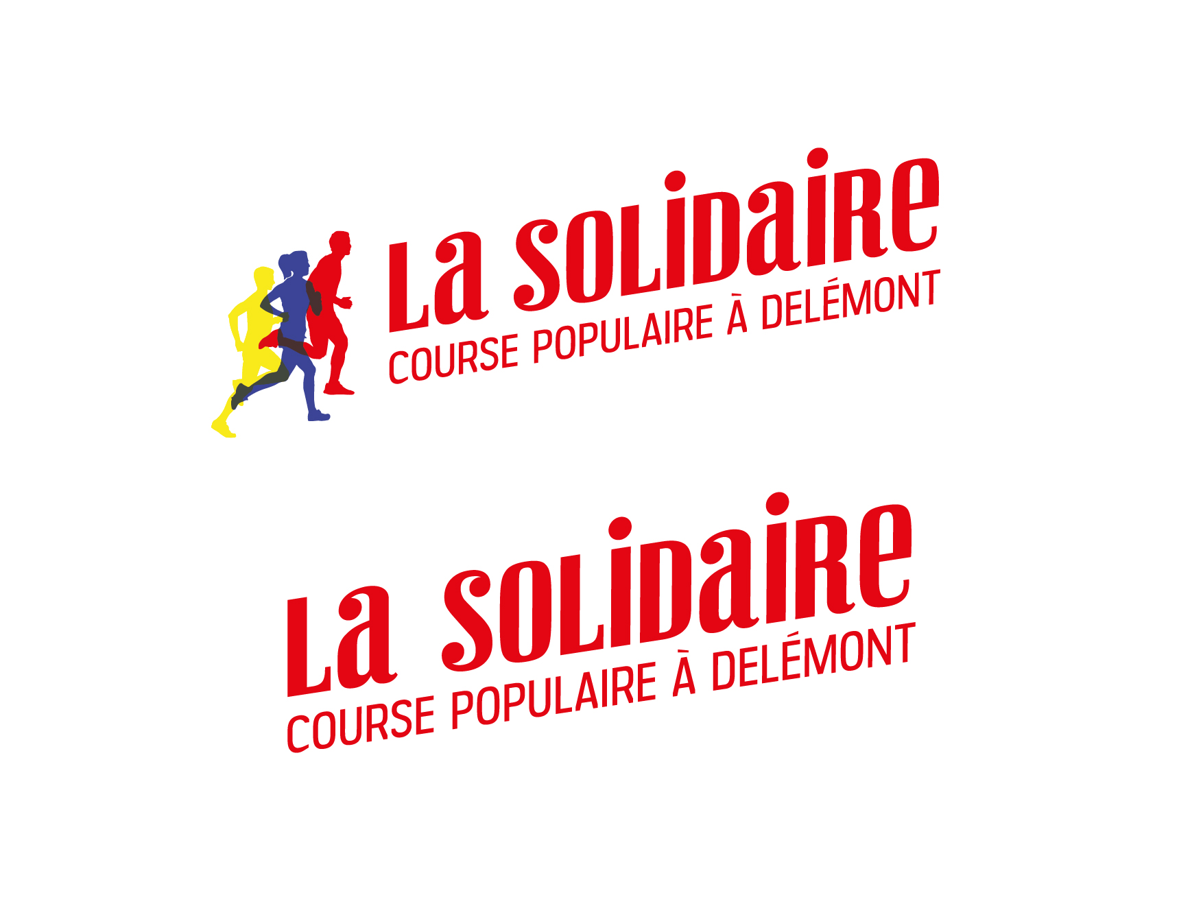 La Solidaire, course populaire à Delémont. Logotype. Annick Woungly Designer La Solidaire, course populaire à Delémont. Logotype. Annick Woungly Designer
