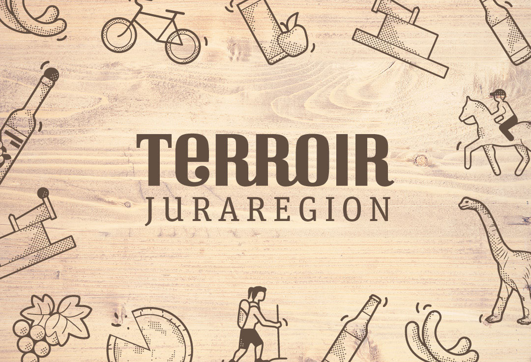 Logo et identité visuelle Terroir Juraregion. Annick Woungly. Logo et identité visuelle Terroir Juraregion. Annick Woungly.