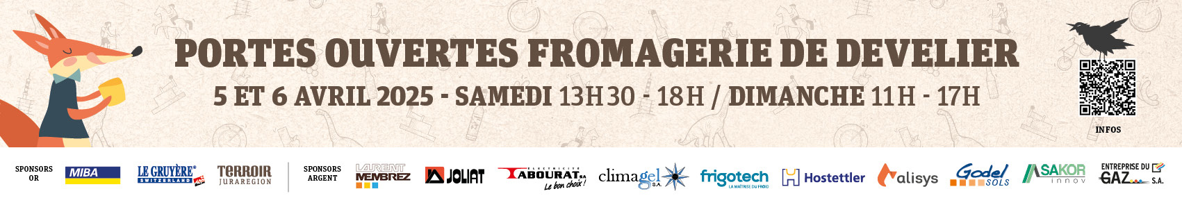Communication visuelle événementielle pour les Portes Ouvertes de la Fromagerie de Develier. Annick Woungly Designer. Annonce. Communication visuelle événementielle pour les Portes Ouvertes de la Fromagerie de Develier. Annick Woungly Designer. Annonce.