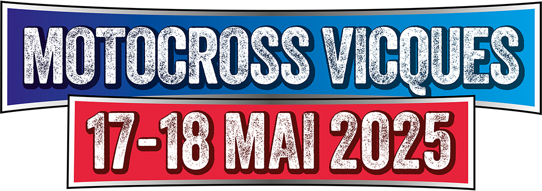 Motocross de Vicques 2025. Logotype. Communication visuelle événementielle. Motocross de Vicques 2025. Logotype. Communication visuelle événementielle.
