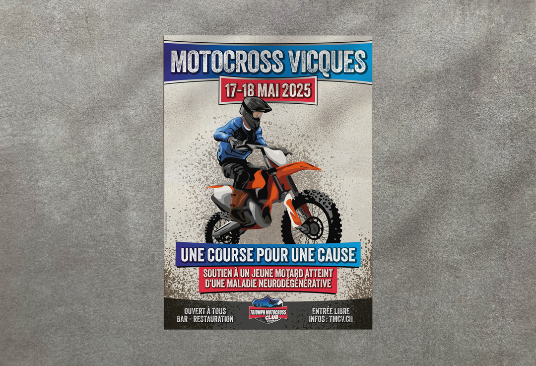Motocross de Vicques – Logo et affiches