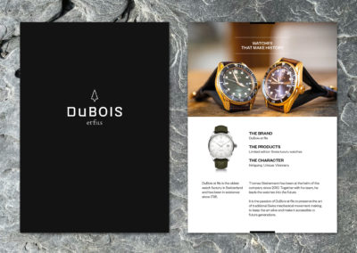 Dubois et Fils – Brochure