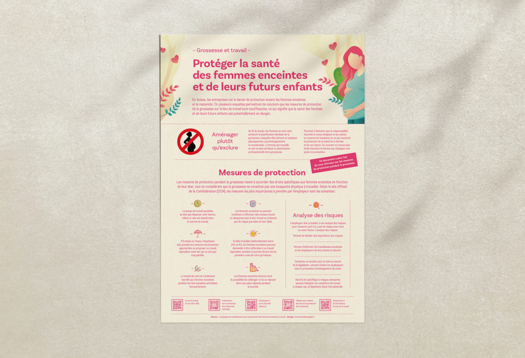 Infographie Grossesse et travail