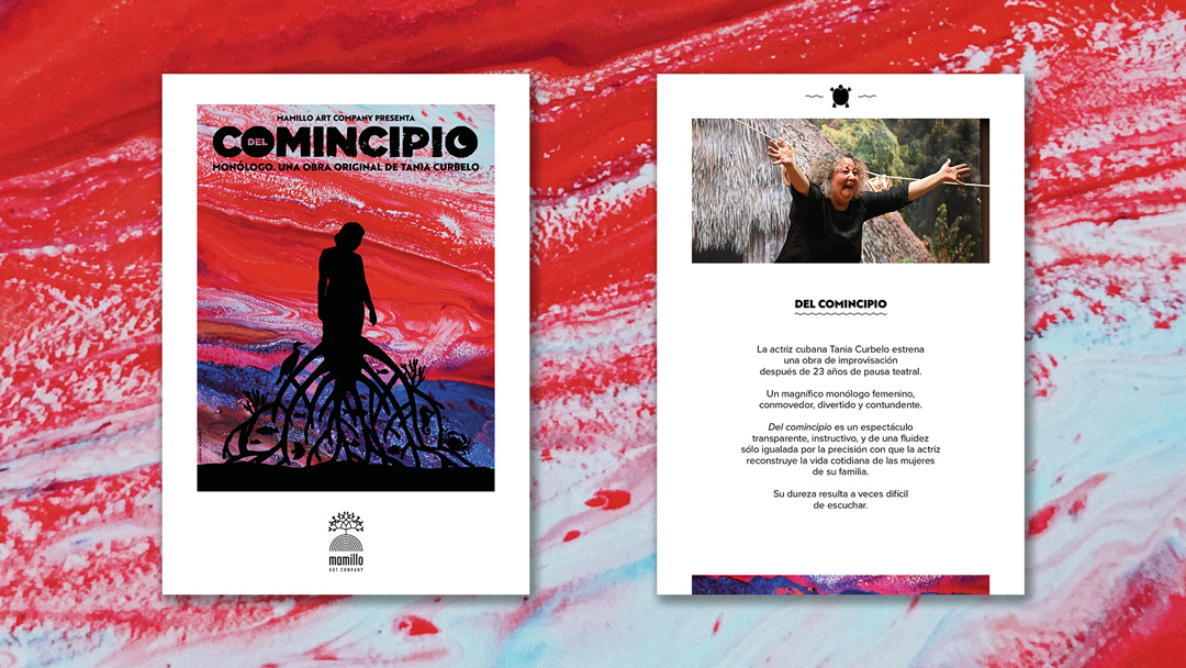 Dossier de présentation pour la pièce de théâtre "Del comincipio", de l'actrice zurichoise Tania Haag. Dossier de présentation pour la pièce de théâtre "Del comincipio", de l'actrice zurichoise Tania Haag.