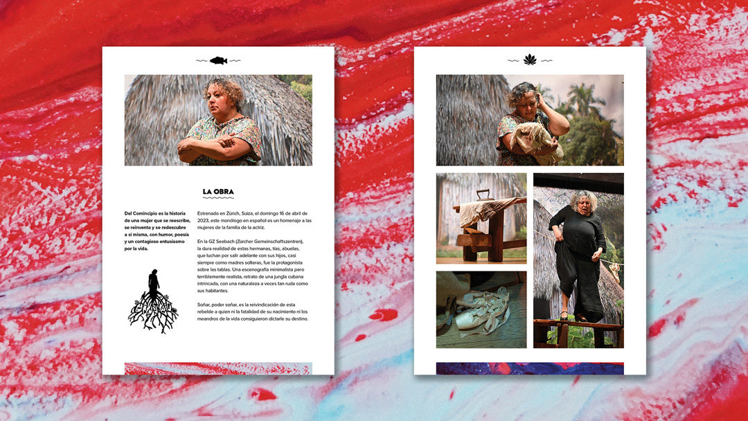 Dossier de présentation pour la pièce de théâtre "Del comincipio", de l'actrice zurichoise Tania Haag. Dossier de présentation pour la pièce de théâtre "Del comincipio", de l'actrice zurichoise Tania Haag.