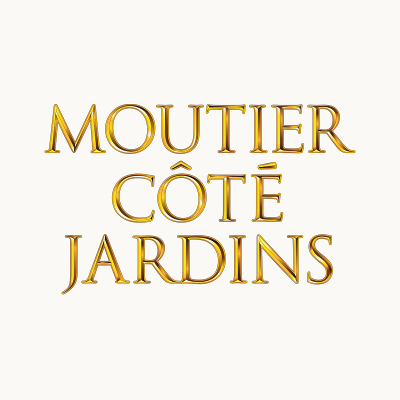 Logo du spectacle Moutier côté Jardins. Delémont 2022. Design Annick Woungly.