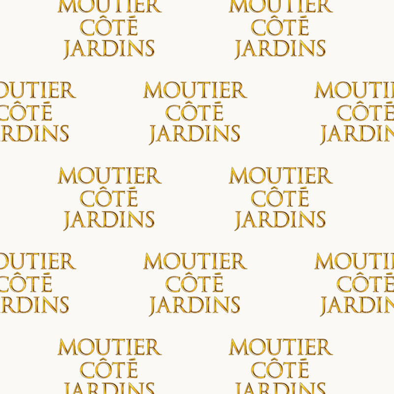 Logo du spectacle Moutier côté Jardins. Delémont 2022. Design Annick Woungly.