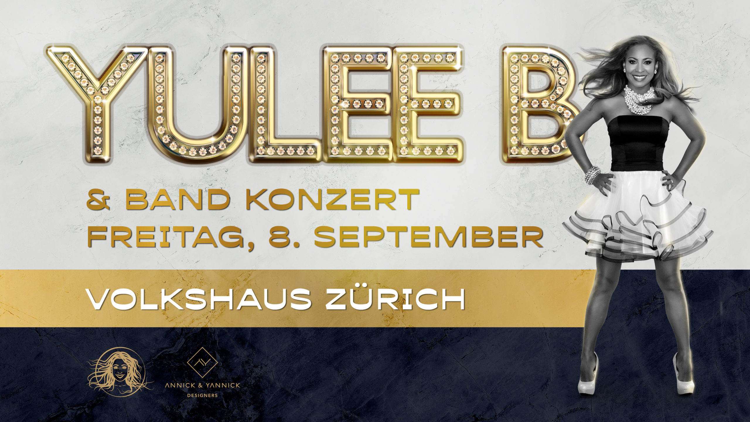 Yulee B. Affiche de concert. Annick Woungly Designer.