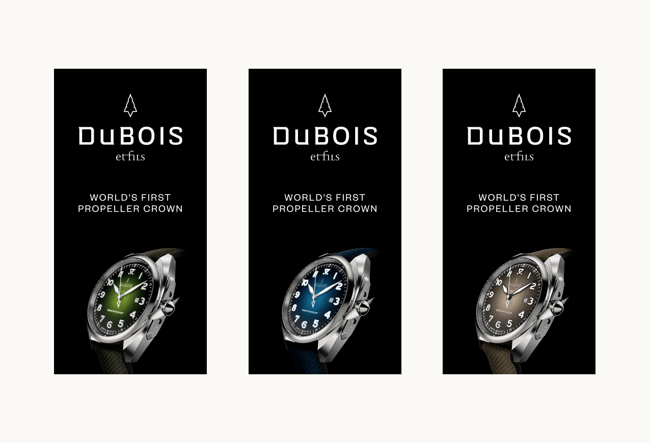 Dubois et Fils. Design DOOH. Bannières animées.
