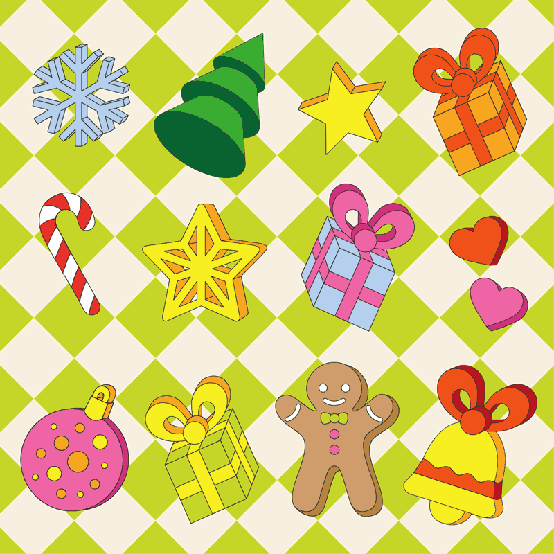 Identité visuelle et supports de communication pour le Marché de Noël de Delémont. Annick Woungly. 2025.