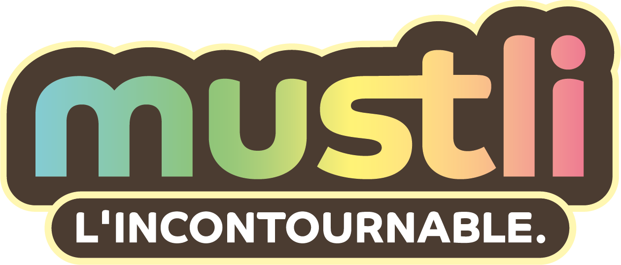 Logo Mustli. Muesli. Design packaging. Agrocentre Courtételle. Annick Woungly.